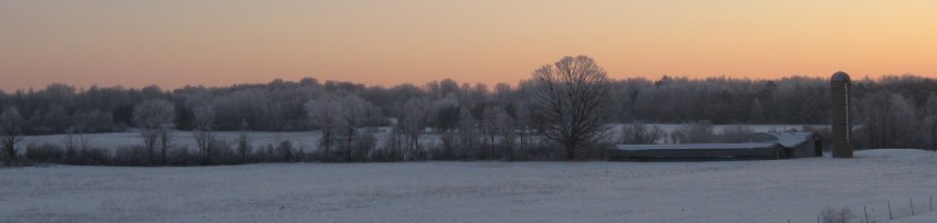 Country winter scene